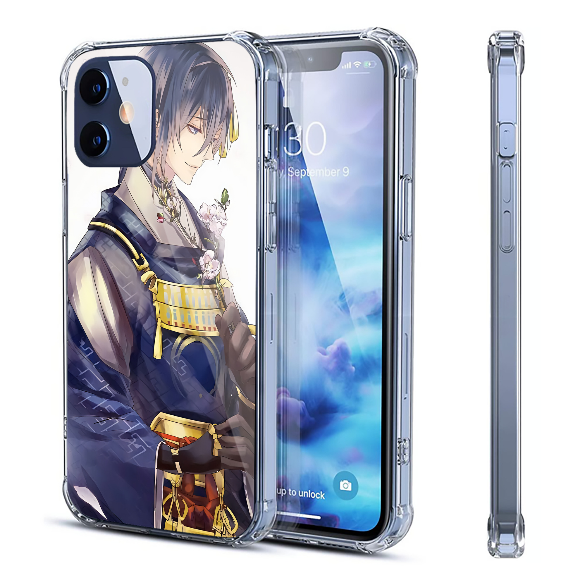 （画像用） 刀剣乱舞 Touken Ranbu 【iPhone 12シリーズ対応】透明スマホケース（クリアソフトケース）